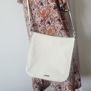 Rebecca Minkoff white leather crossbody bag